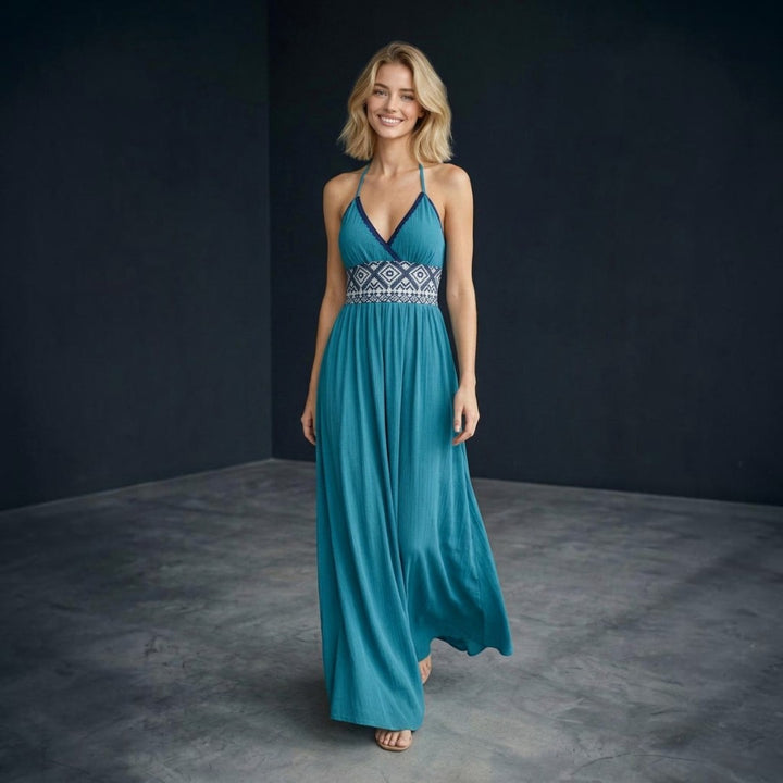Soléna – Boho Elegance Maxi-Kleid