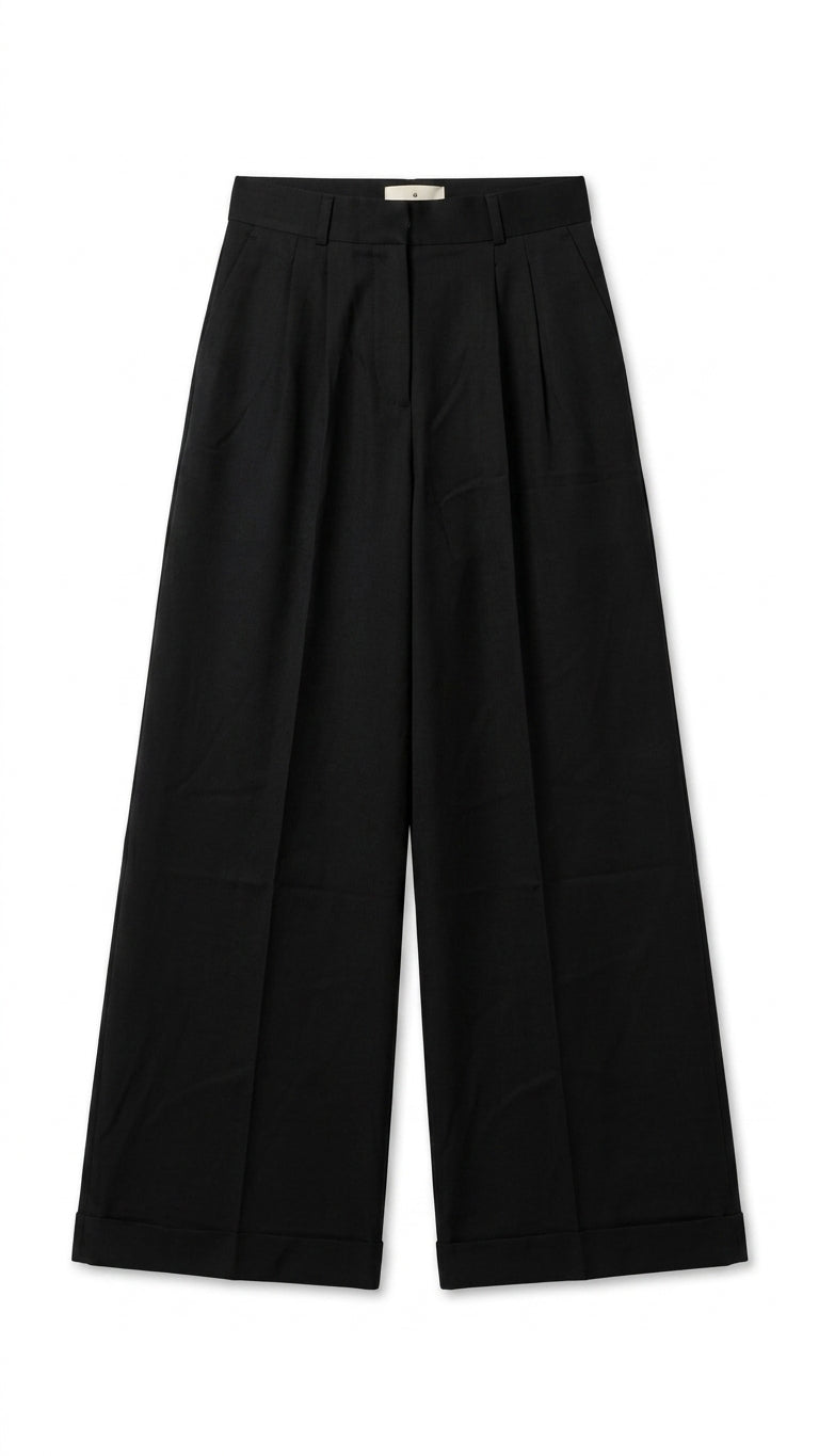 RIVA Wide Leg Pants – Black