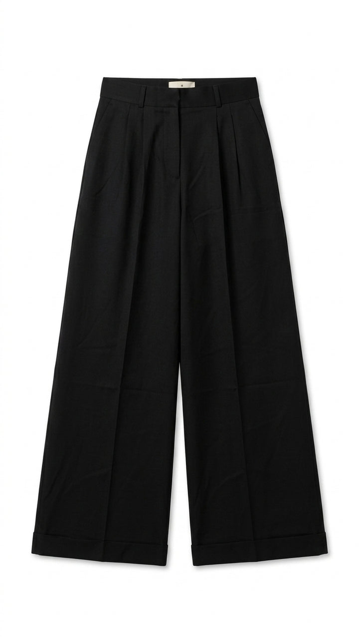 RIVA Wide Leg Pants – Black