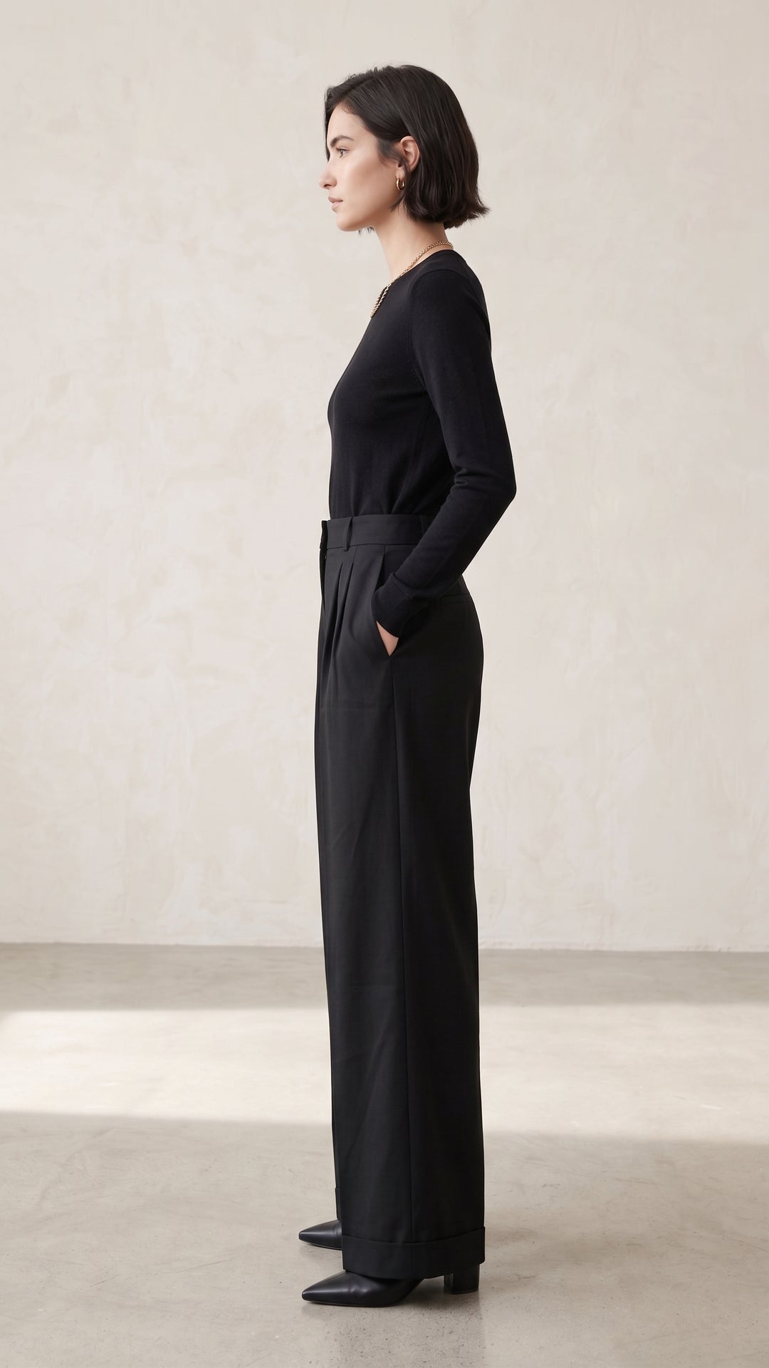 RIVA Wide Leg Pants – Black